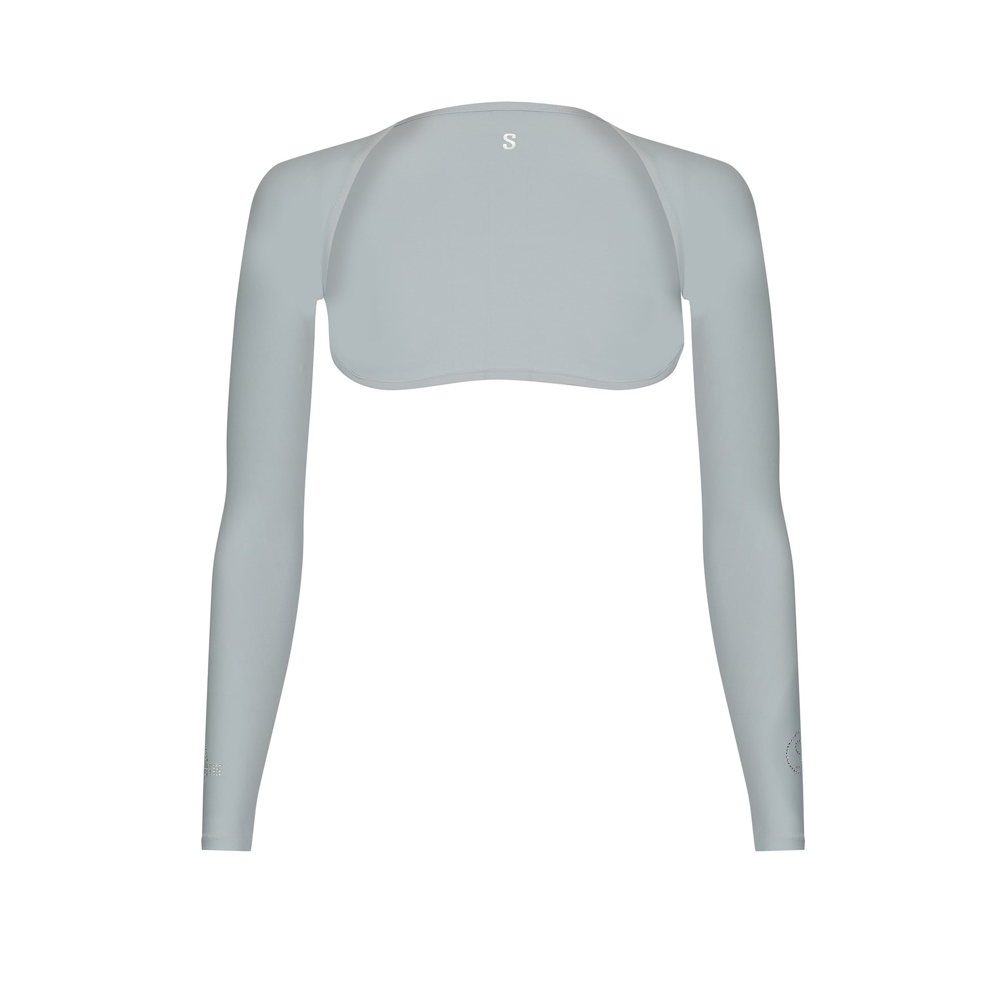 (CLOSEOUT) Sun Protection Crystal Shoulder Wrap (UV Sleeves) -Grey